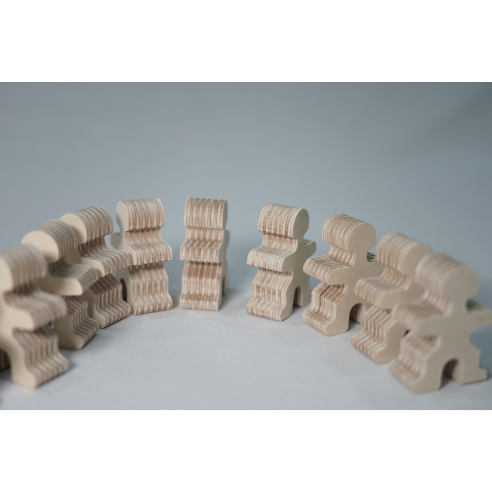 WOODEN MAN STACKING GAME