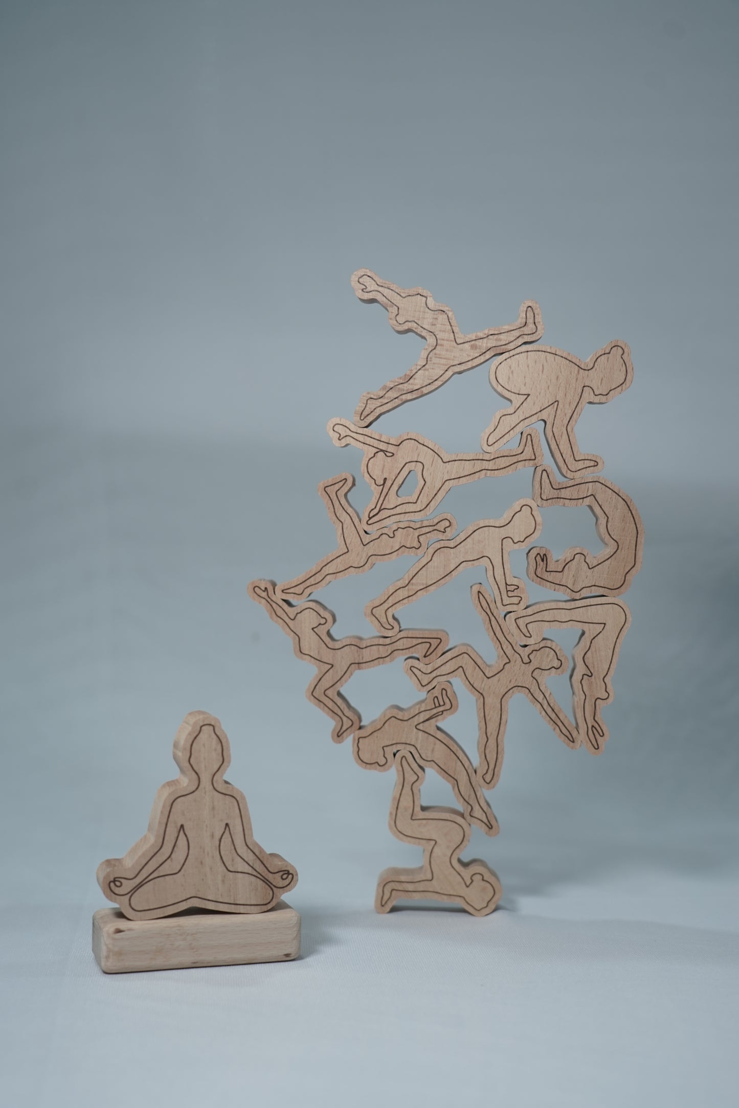 WOODEN YOGA ASAN STACKING