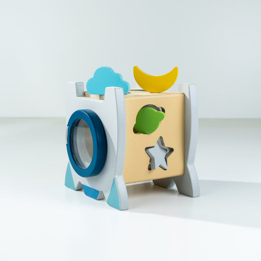 Montessori Wooden Abacus | WOODEN ROCKET ABACUS | Wooden Abacus Toy | Eco-Friendly Wooden Toy