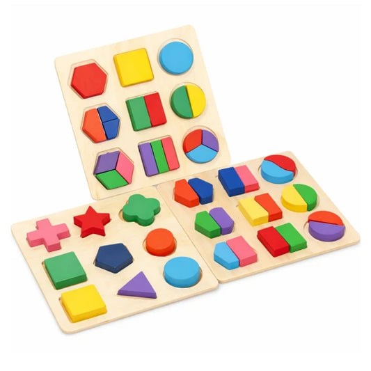 Beebox Early Colour & Shape Sorter – Wooden Montessori Learning Toy for Toddlers