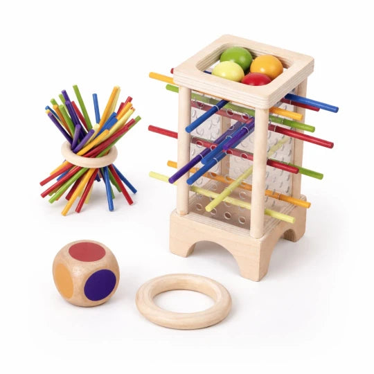 Beebox Stick Drawing Game – Creative Wooden Pattern & Logic Building Toy for Kids