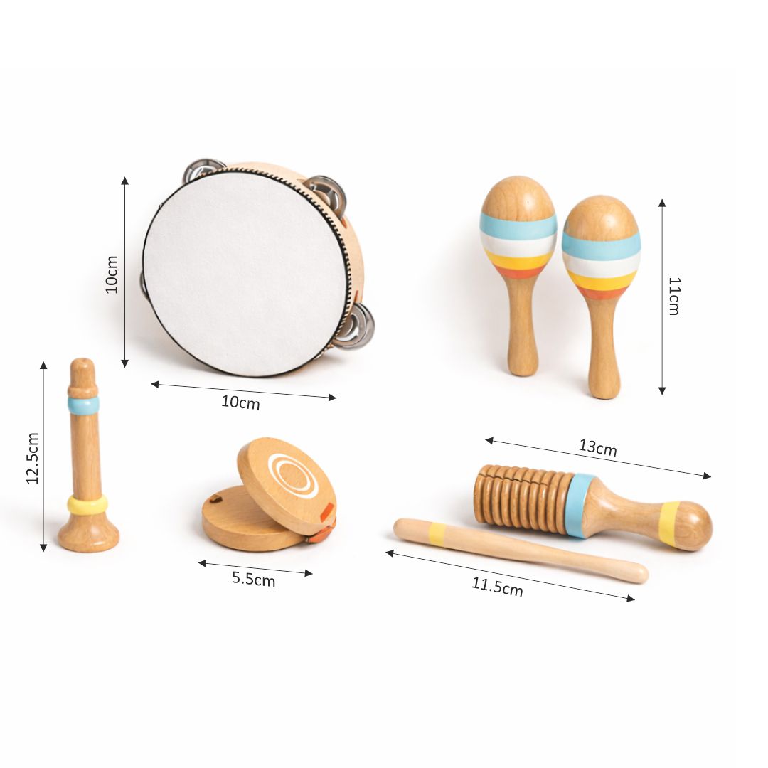 Kids Wooden Musical Instrument Set – Music Toy for Toddlers | Early Learning Sound & Rhythm Play