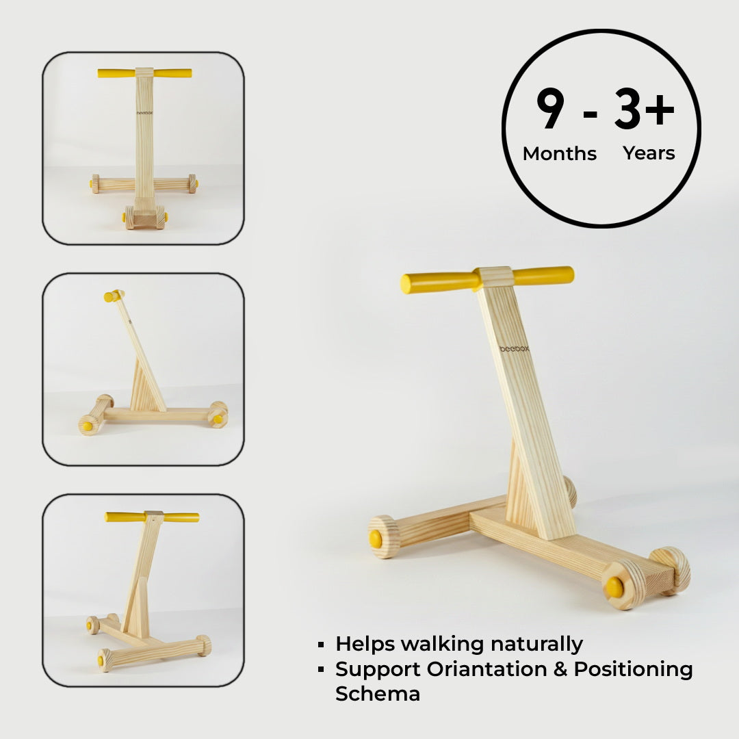 Traditional Wooden Walker Cycle – Toddler Balance & Mobility Trainer