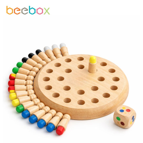 WOODEN MEMORY CHESS