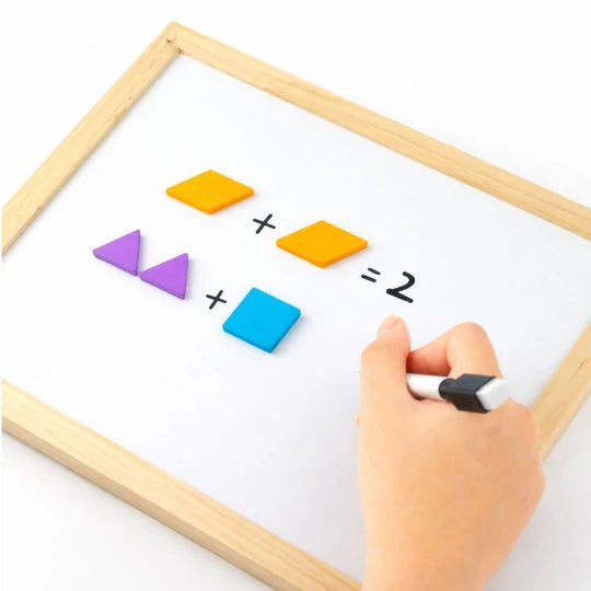 Beebox Wooden Magnetic Geometry Puzzle – Montessori Educational Toy for Kids