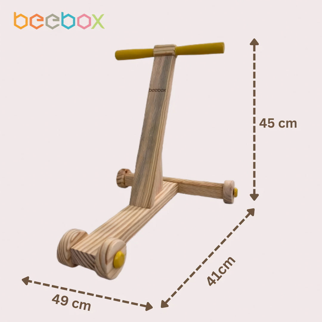 Traditional Wooden Walker Cycle – Toddler Balance & Mobility Trainer