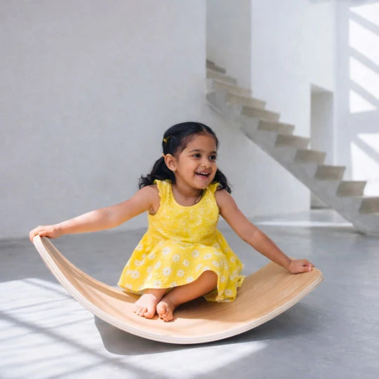 Wooden Kids Balancing Board Game – Style Active Play Toy for Balance & Coordination