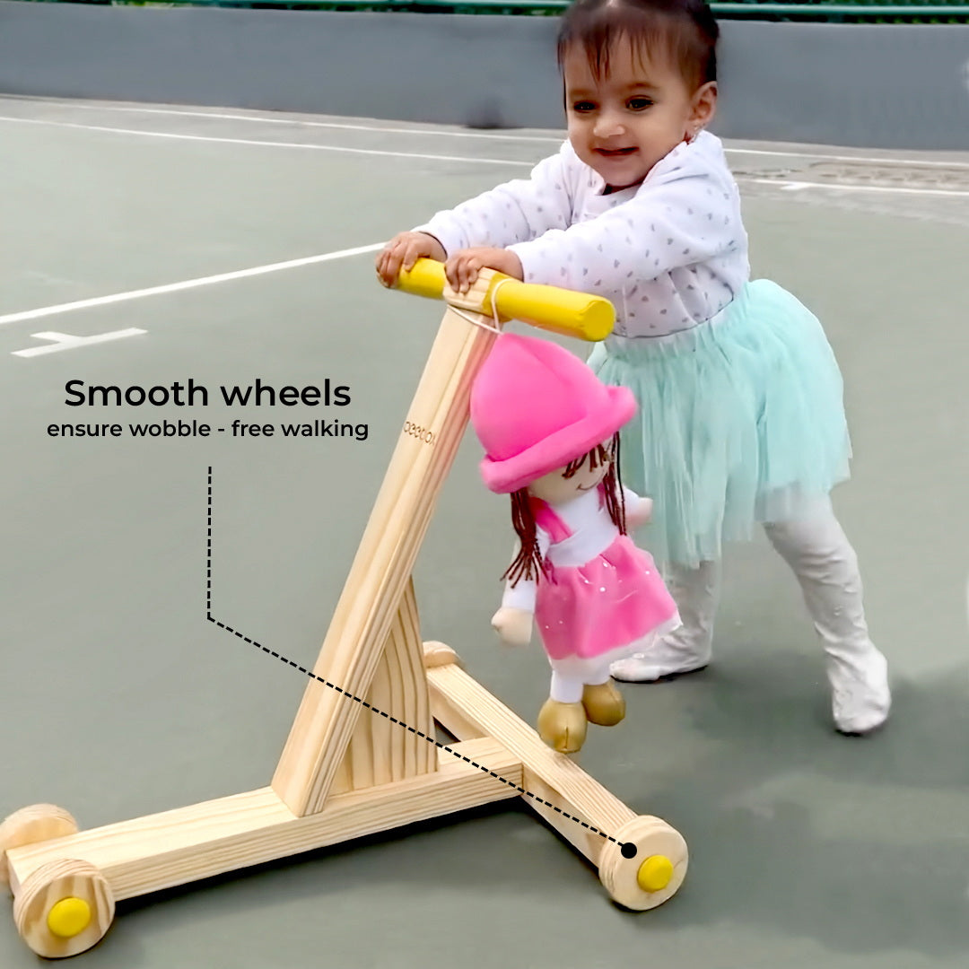 Traditional Wooden Walker Cycle – Toddler Balance & Mobility Trainer