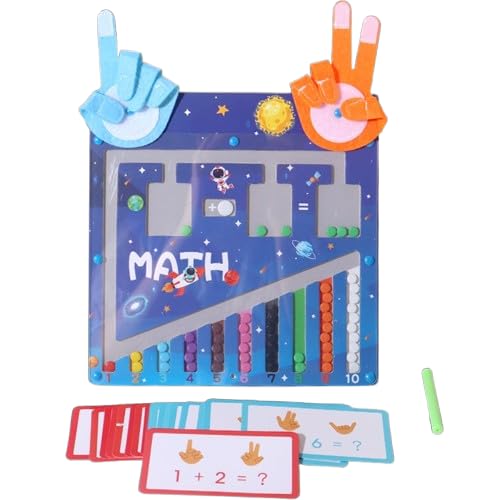 Beebox Magnetic Finger Counting Toy for Kids | Early Math Learning Board with Maze, Drawing Pad, Numbers & Flashcards | Montessori-Inspired Educational Toy for Toddlers 3+ Years