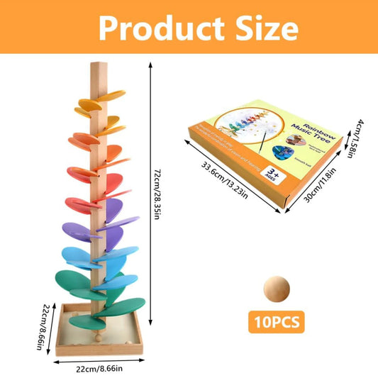 Rainbow Music Tree – Wooden Toy for Toddlers | Color & Sound Learning Fun