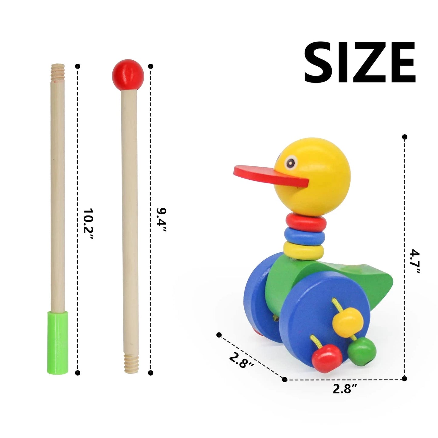 2-in-1 Wooden Animal Cart – Build & Play Pull Along Toy for Toddlers