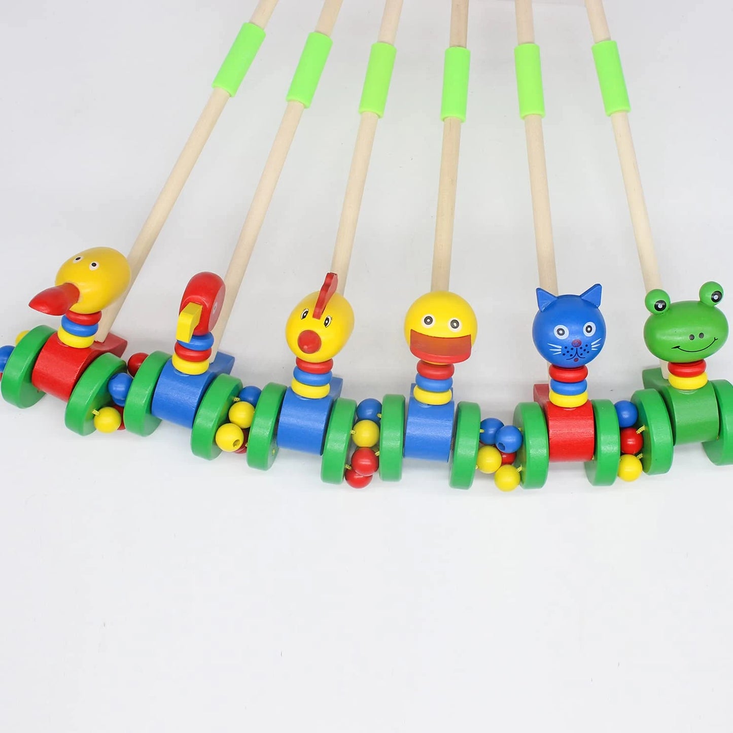 2-in-1 Wooden Animal Cart – Build & Play Pull Along Toy for Toddlers