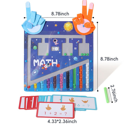 Beebox Magnetic Finger Counting Toy for Kids | Early Math Learning Board with Maze, Drawing Pad, Numbers & Flashcards | Montessori-Inspired Educational Toy for Toddlers 3+ Years