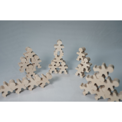 WOODEN MAN STACKING GAME