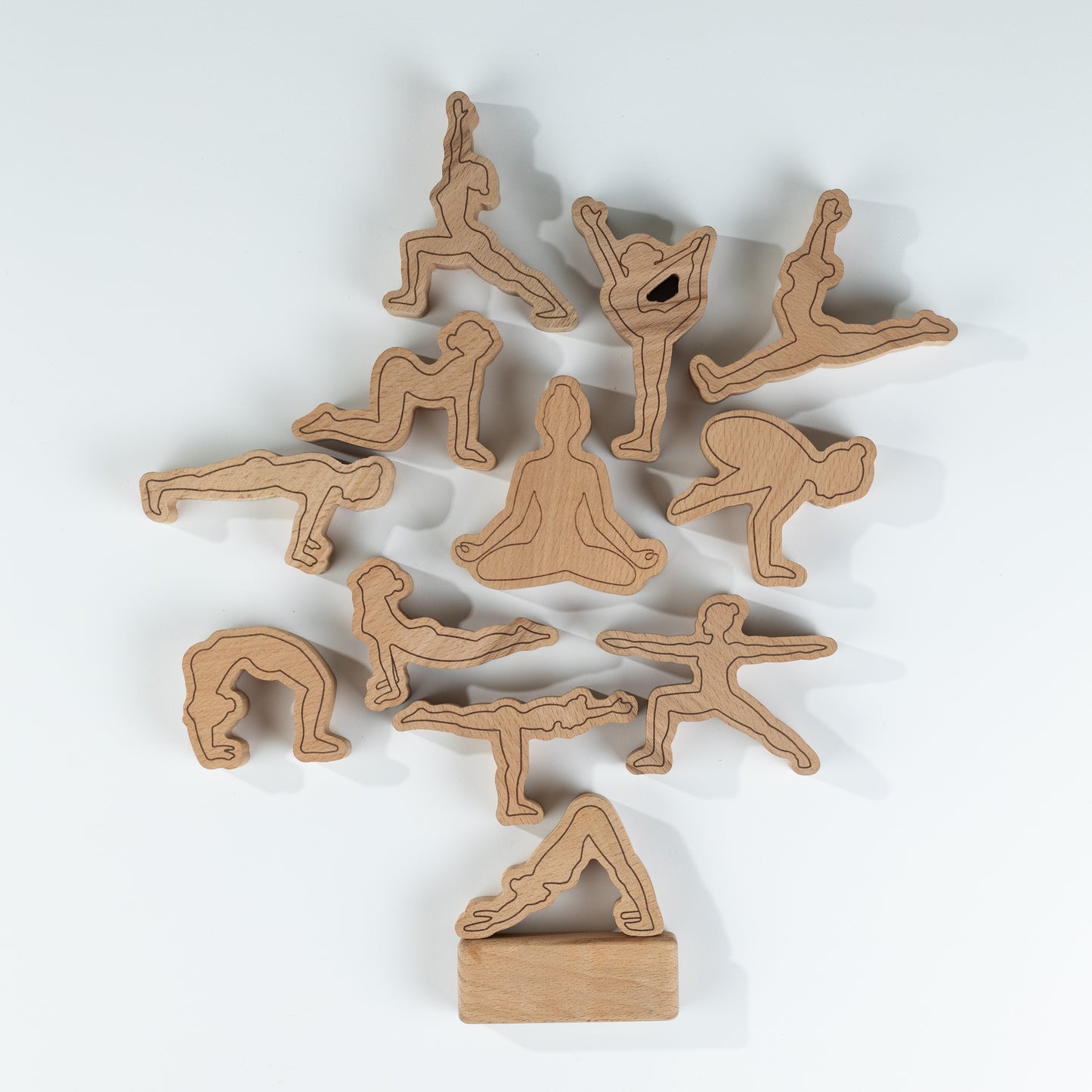 WOODEN YOGA ASAN STACKING