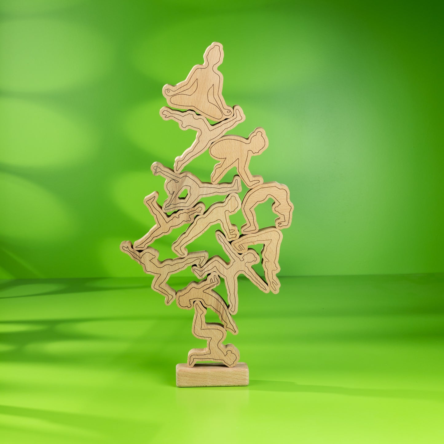 WOODEN YOGA ASAN STACKING