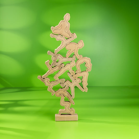 WOODEN YOGA ASAN STACKING