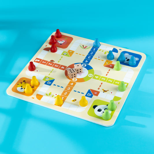 2 in 1 WOODEN LUDO & SNAKE AND LADDER GAME