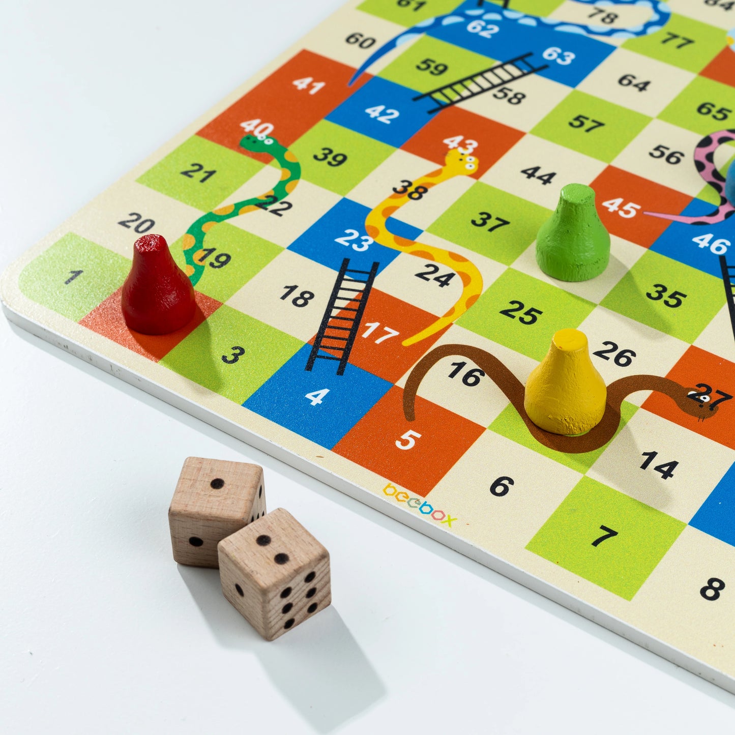 2 in 1 WOODEN LUDO & SNAKE AND LADDER GAME