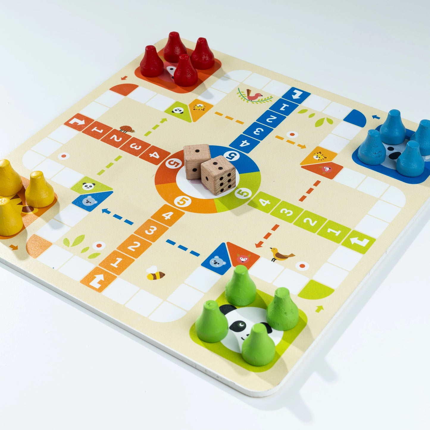 2 in 1 WOODEN LUDO & SNAKE AND LADDER GAME